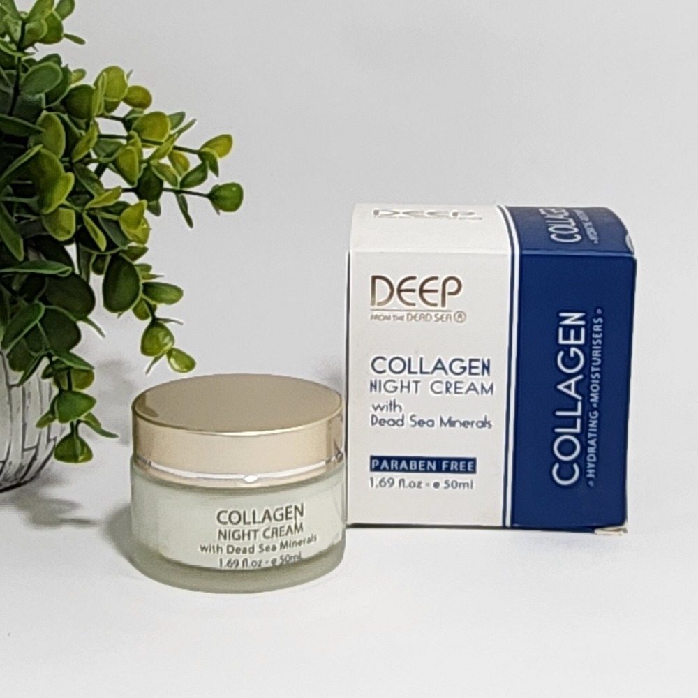 Deep from the Dead Sea Collagen Night Cream with Dead Sea Minerals 1.69 fl oz
